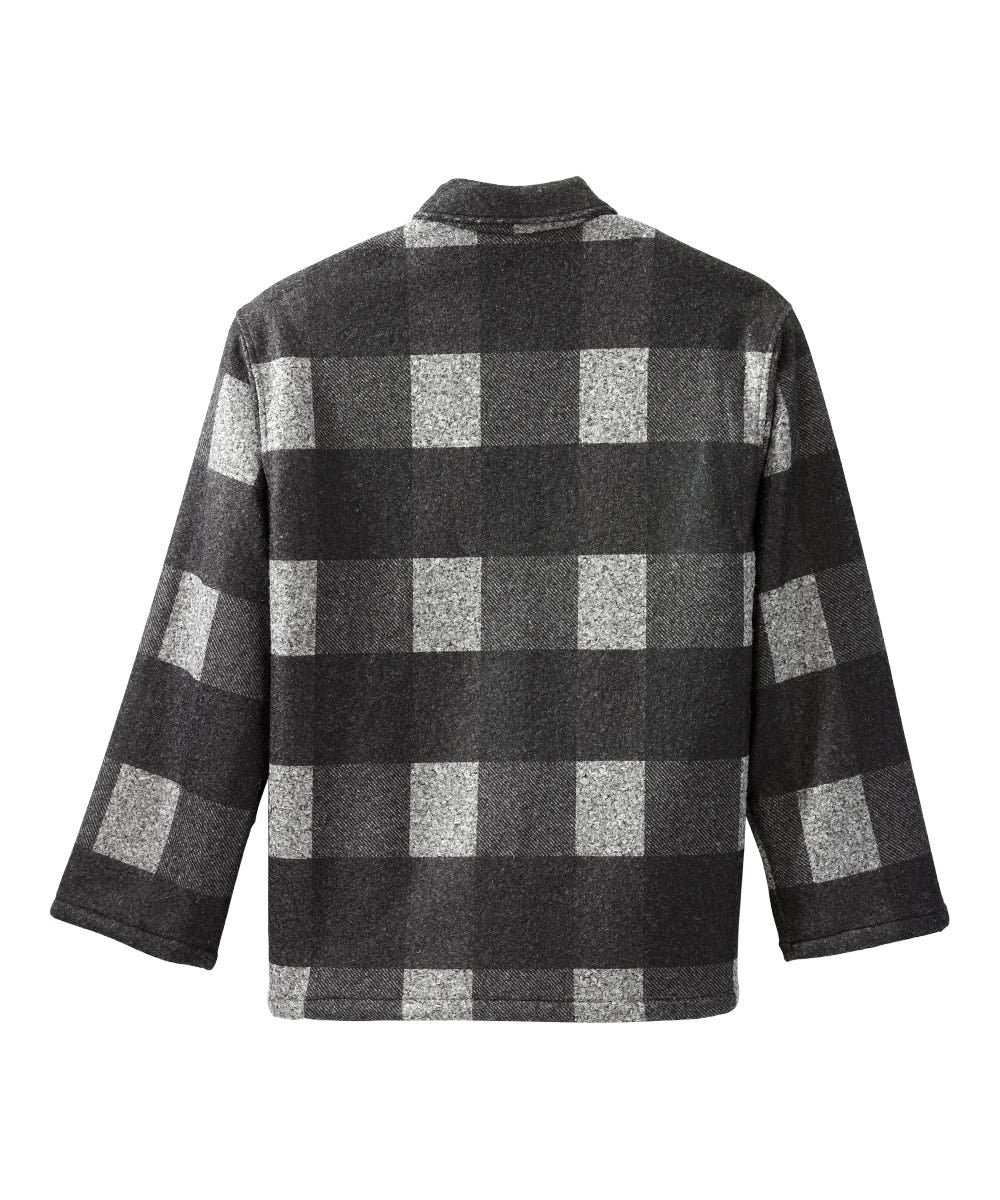 Men's Magnetic Closure Sherpa Lined Shirt Jacket