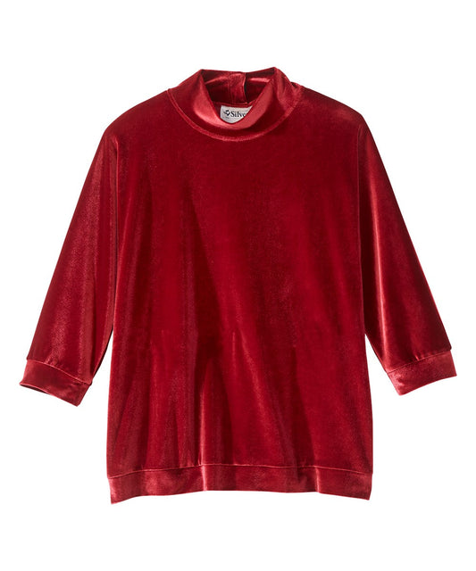 Women's Open Back Mock Neck Turtleneck