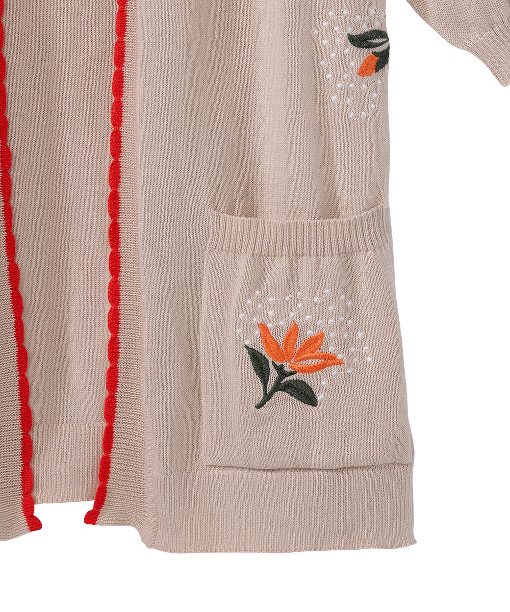 Women's Open Back Detailed Twofer Cardigan