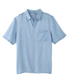 Men's Open Back Short Sleeve Button-Down
