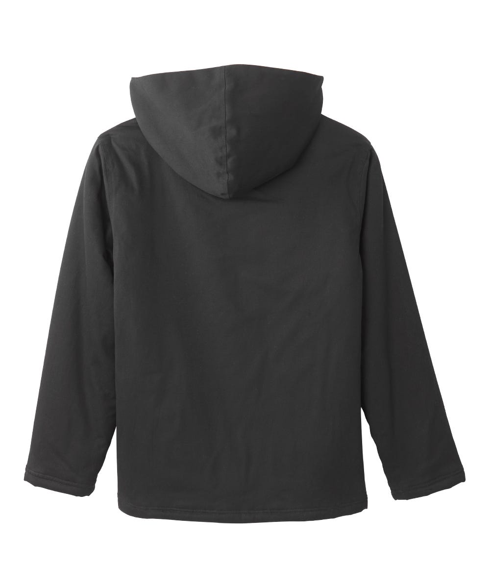Men's Magnetic Closure Sherpa Shacket with Detachable Hood