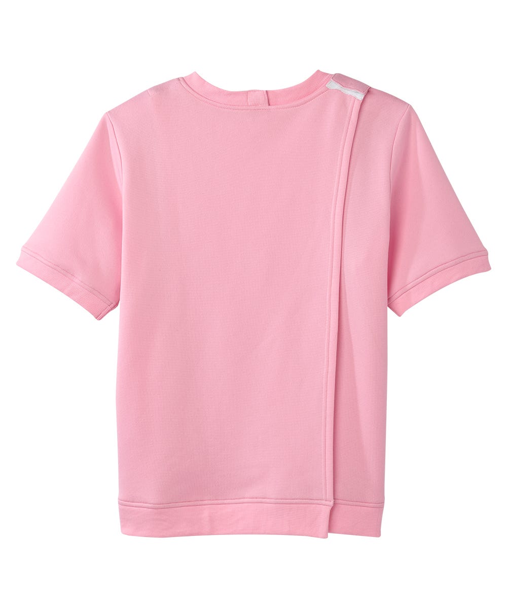 Women's Open Back Floral Fleece Top