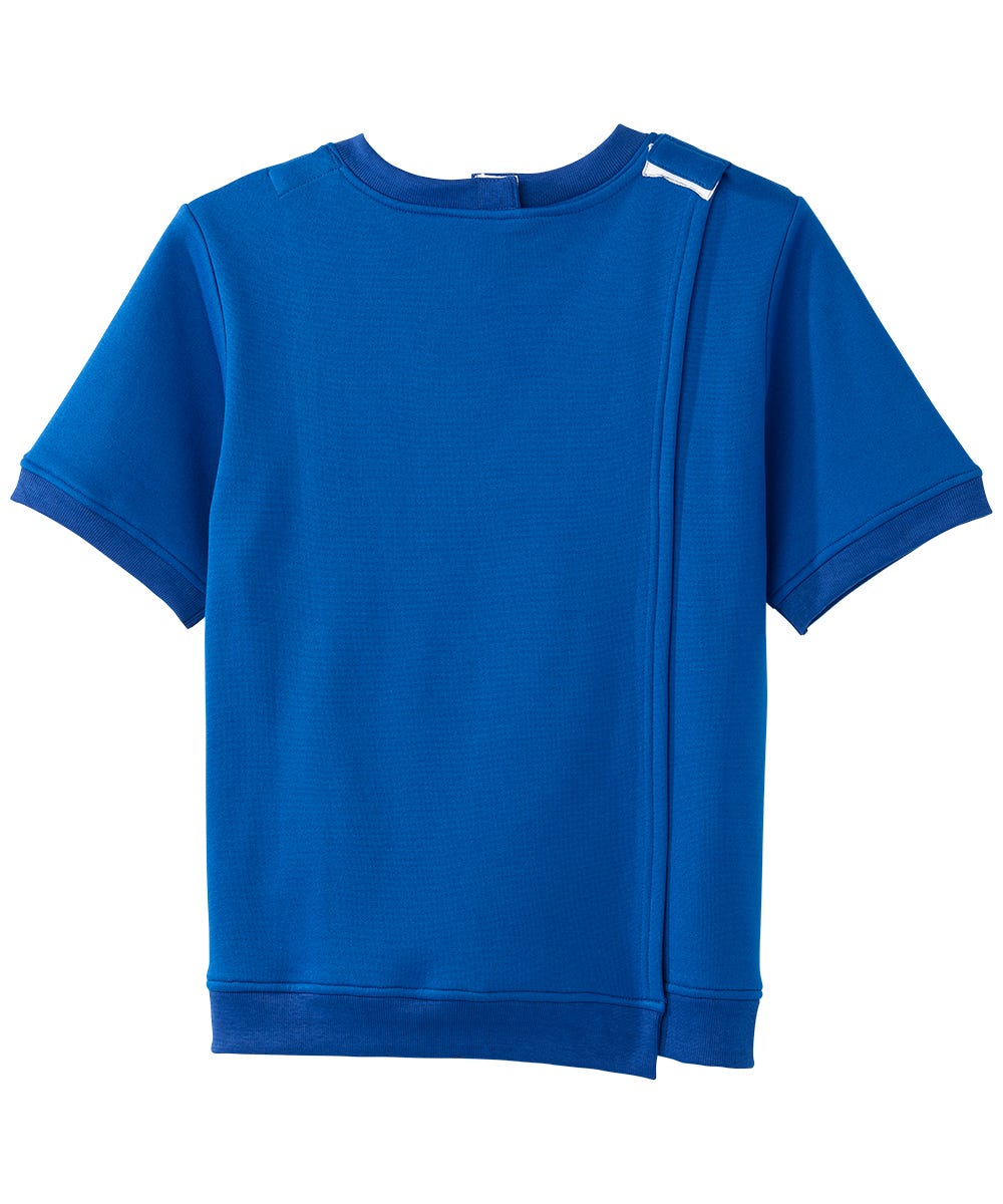 Women's Open Back Floral Fleece Top