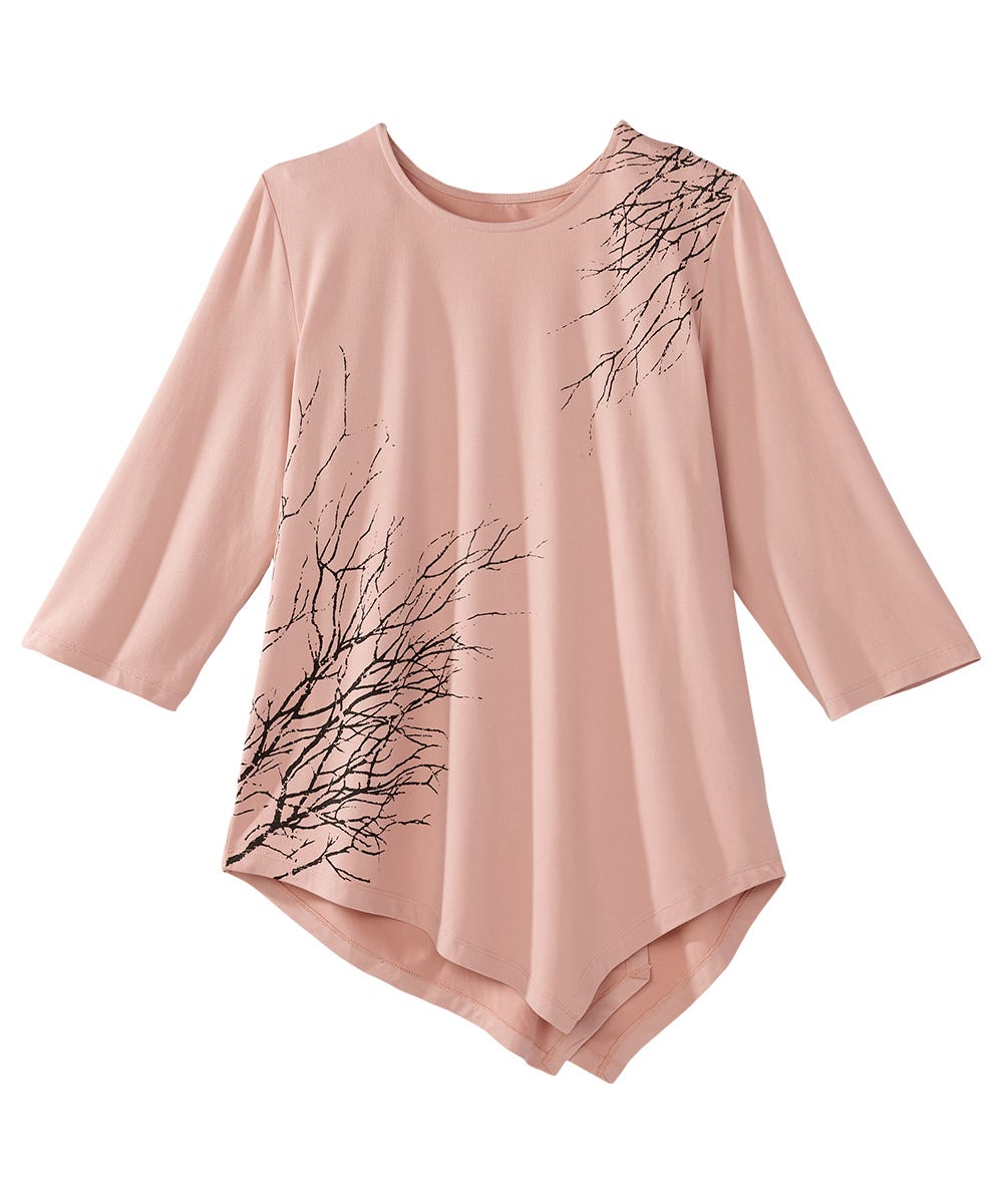 Women's Open Back Asymmetrical Hem Top