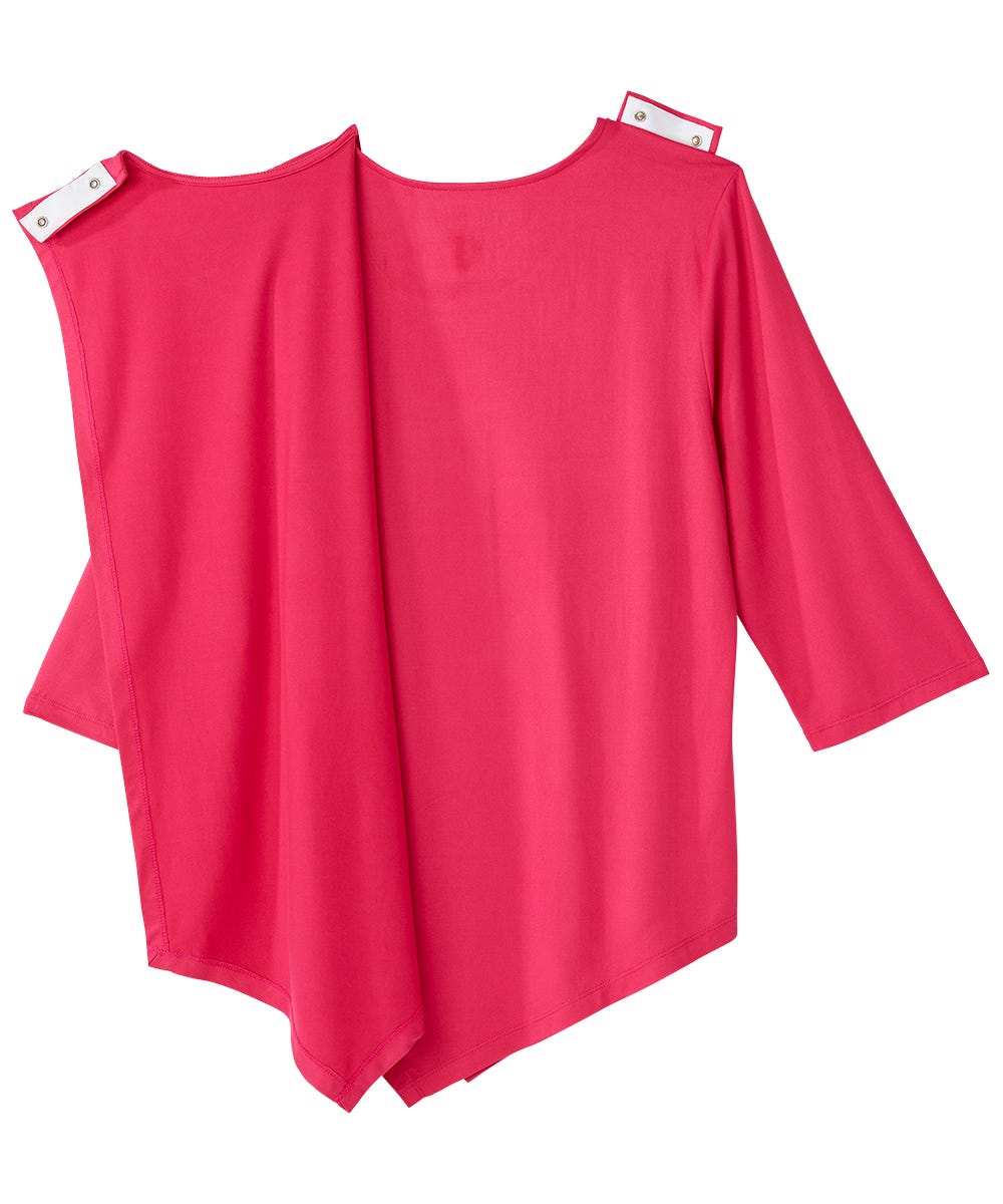 Women's Open Back Asymmetrical Hem Top