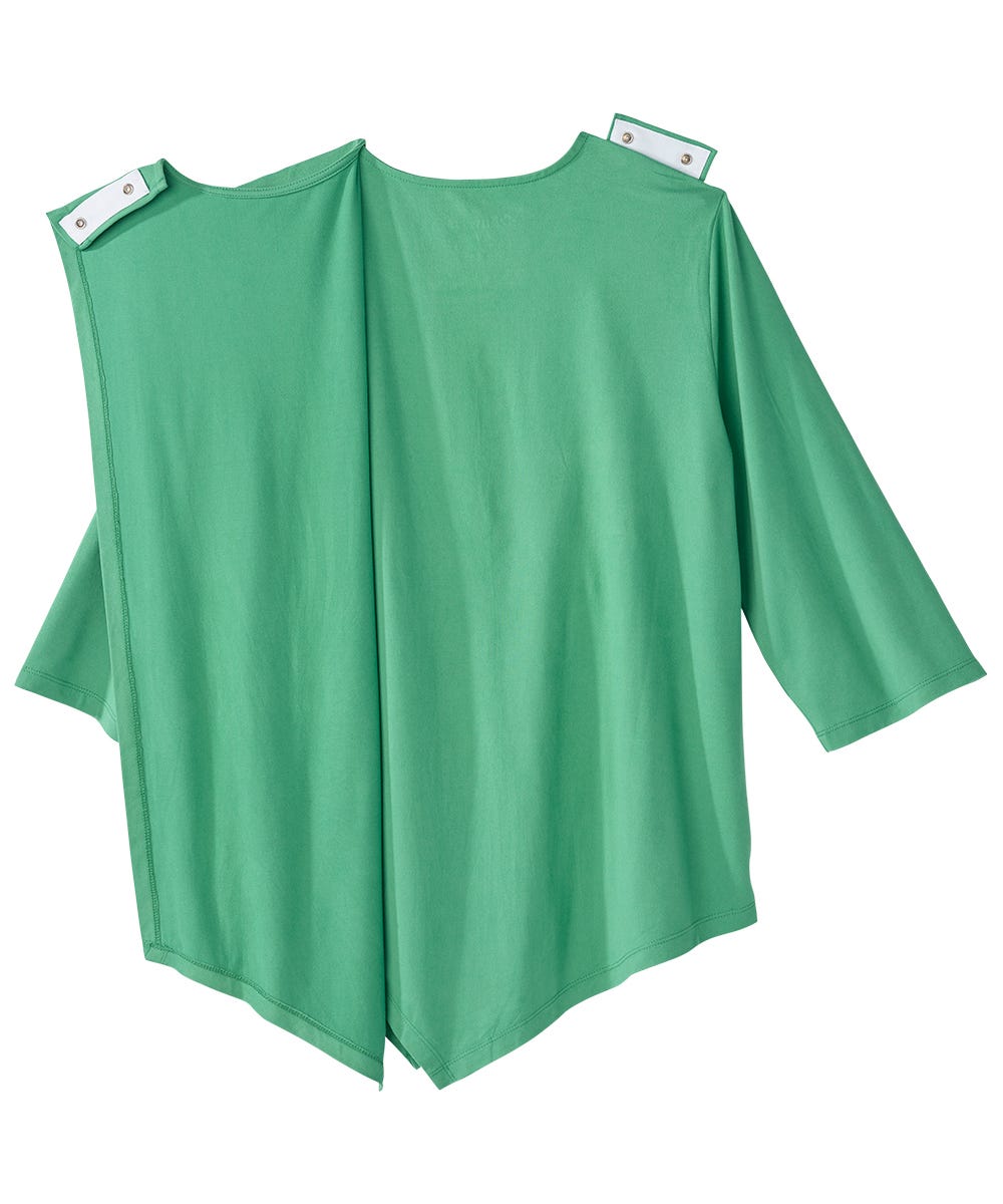 Women's Open Back Asymmetrical Hem Top