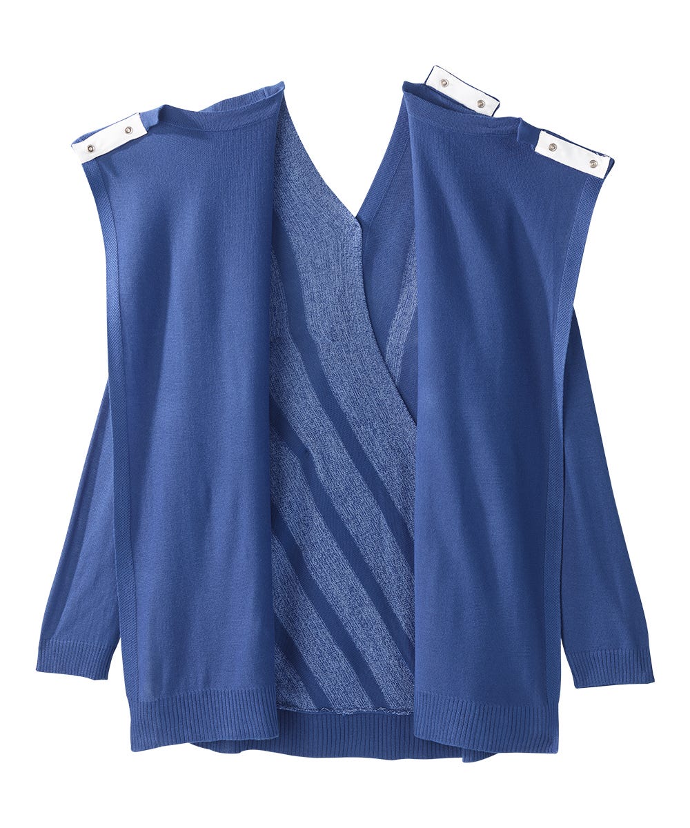 Women's Open Back Stripe Sweater