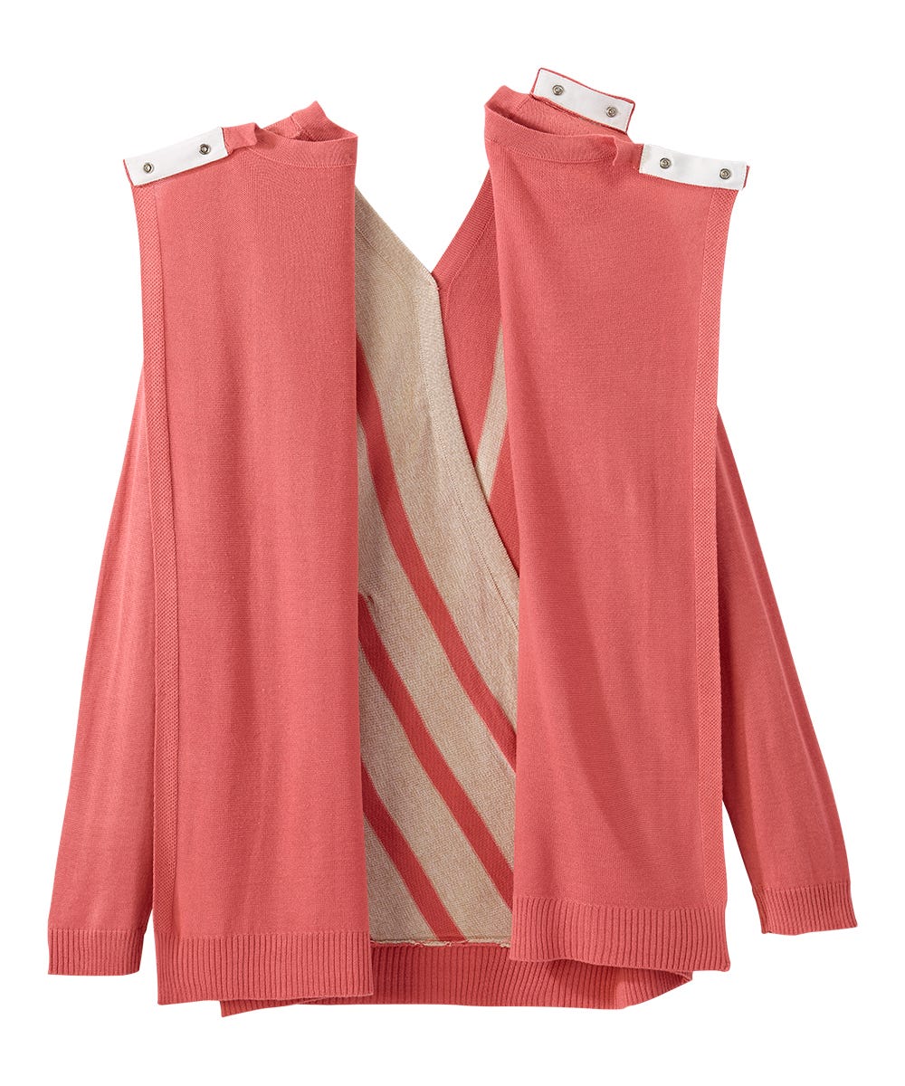 Women's Open Back Stripe Sweater