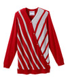 Women's Open Back Stripe Sweater