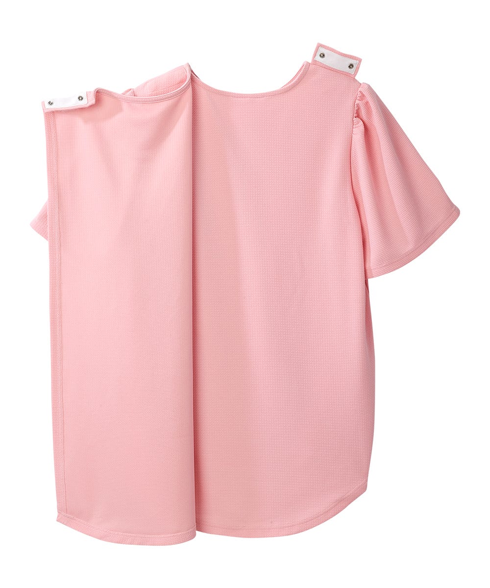 Women's Open Back Hi-Low Pleated Top