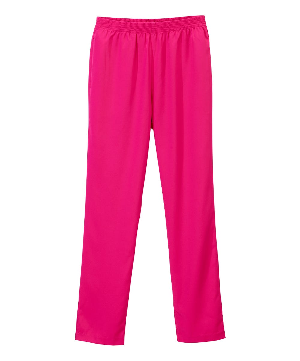 Women's Pull On Pants - Elastic Waist Polyester Pants for Women - Clearance
