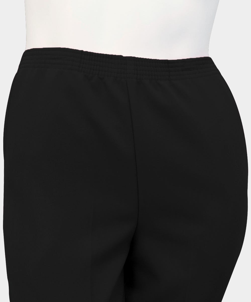 Women's Pull On Pants - Elastic Waist Polyester Pants for Women - Clearance