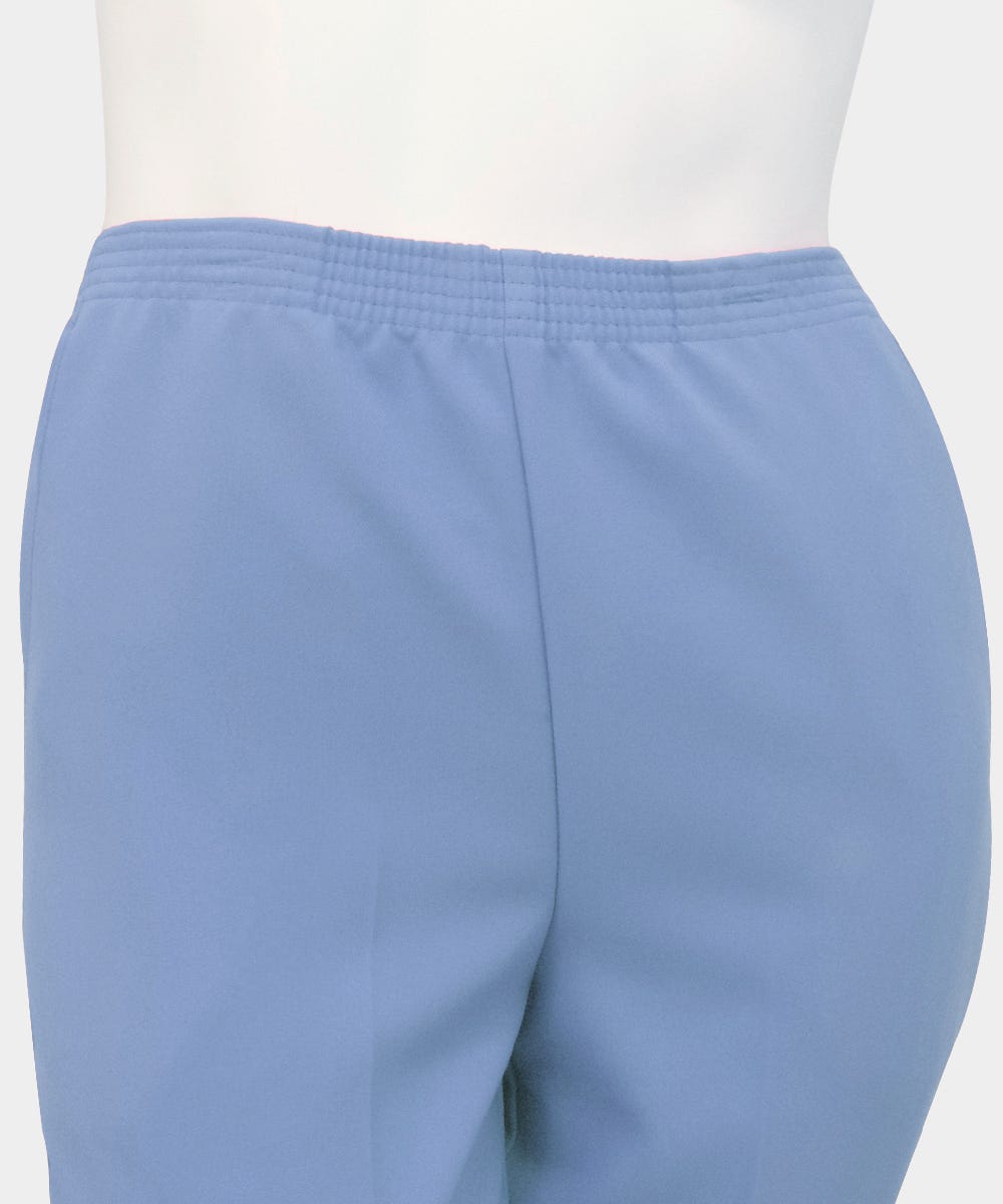 Women's Pull On Pants - Elastic Waist Polyester Pants for Women - Clearance