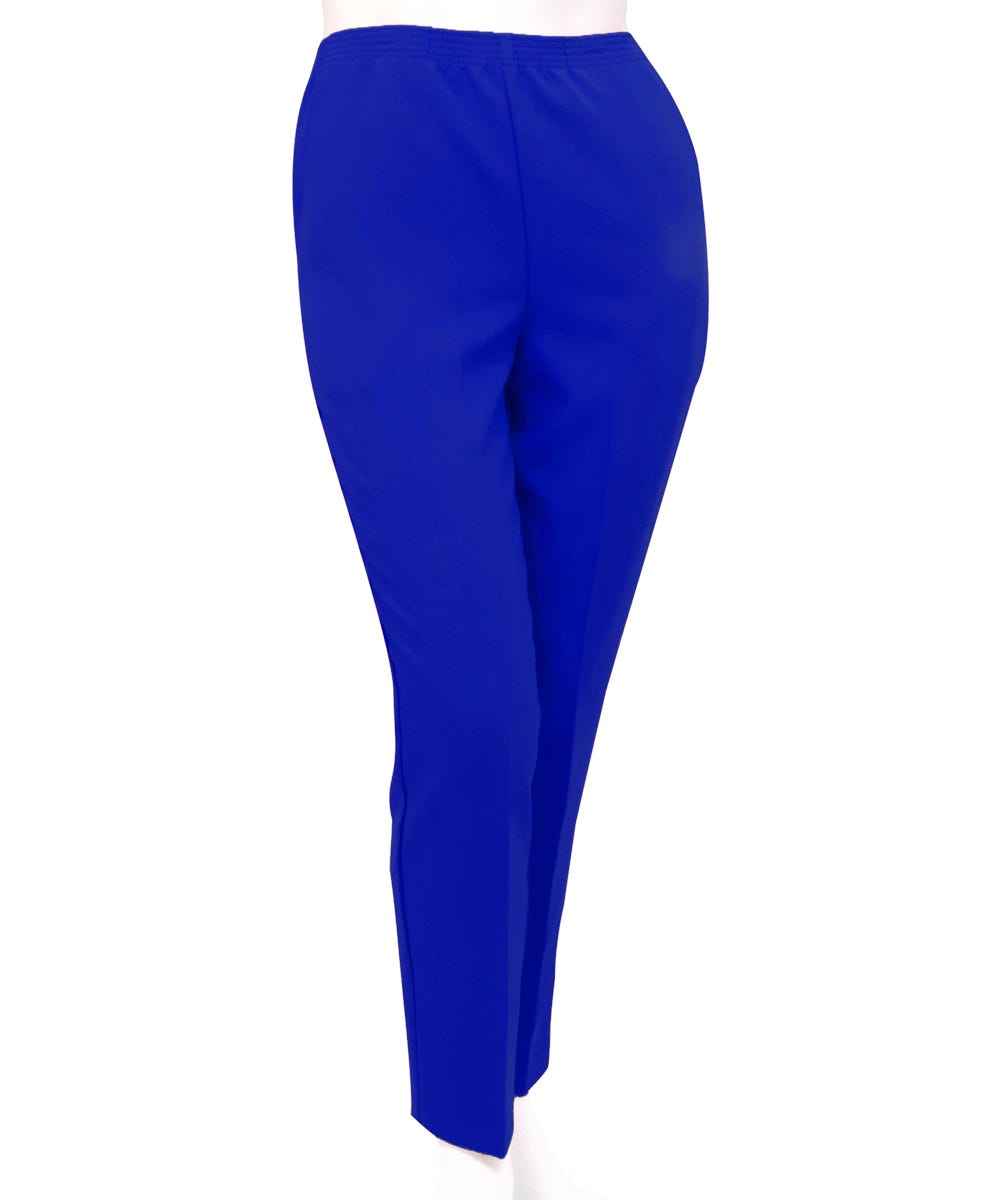 Women's Pull On Pants - Elastic Waist Polyester Pants for Women - Clearance