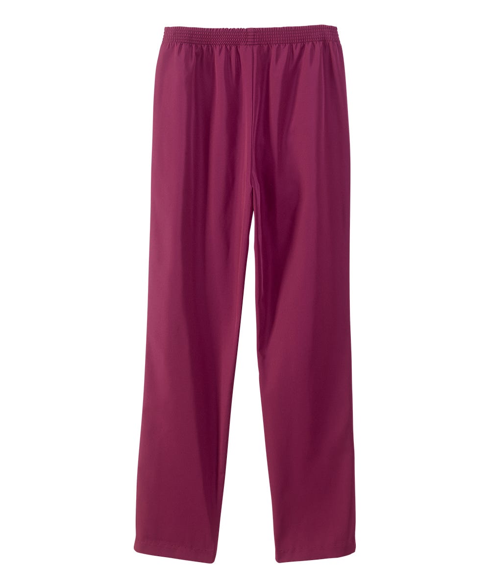 Women's Pull On Pants - Elastic Waist Polyester Pants for Women - Clearance