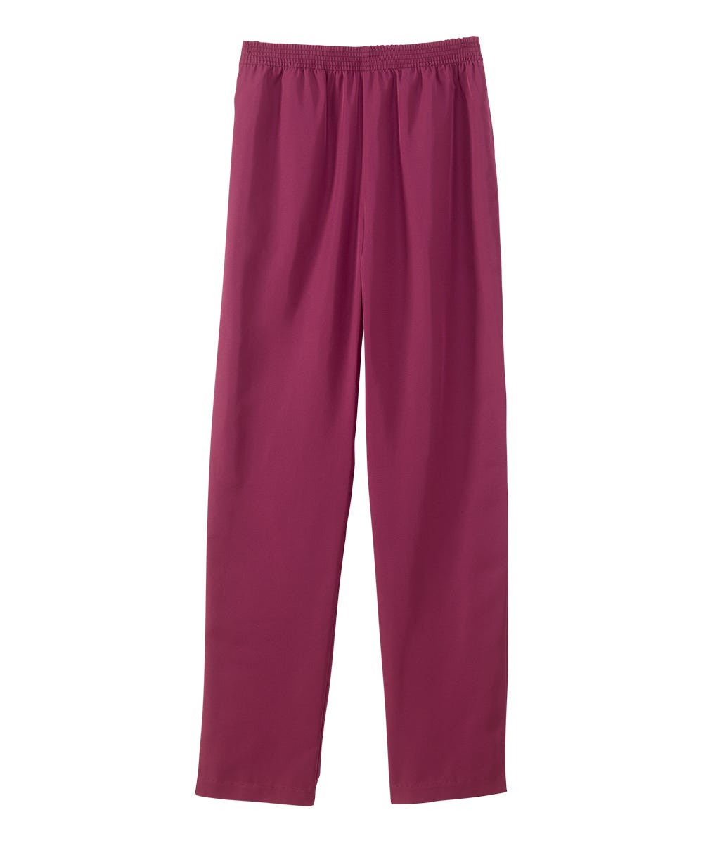 Women's Pull On Pants - Elastic Waist Polyester Pants for Women - Clearance