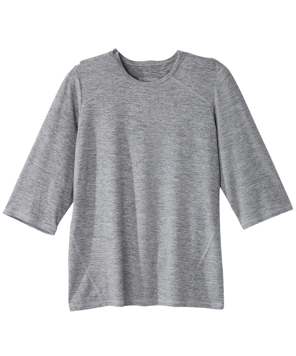Women's Open Back Active Crew Neck Top