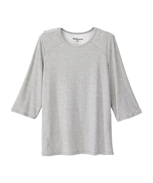 Women's Open Back Active Crew Neck Top