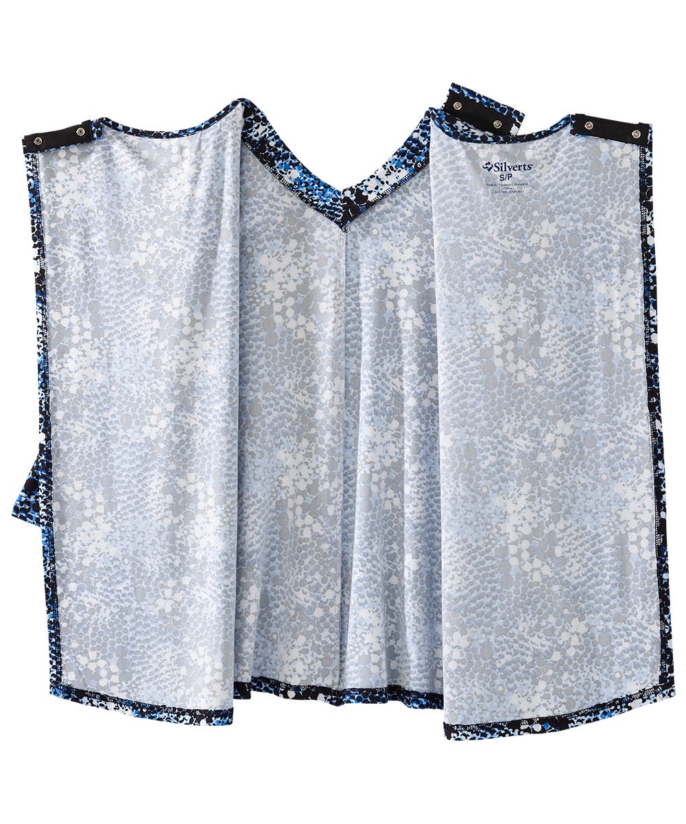 Women's Open Back Faux Button Top