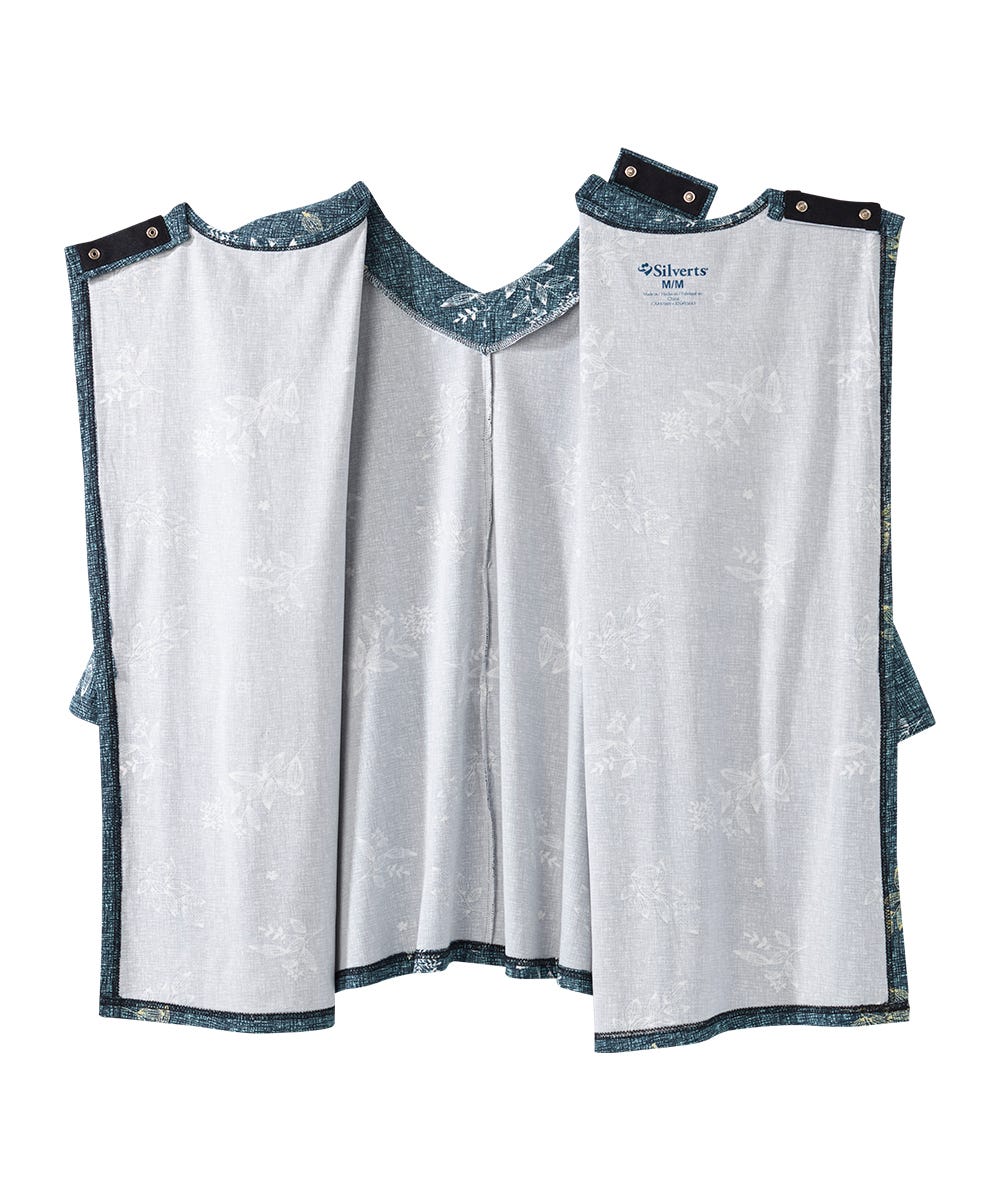 Women's Open Back Faux Button Top