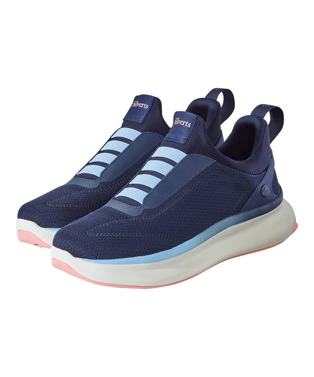 Women's Extra Wide Comfortable Slip On Sneakers Without Laces