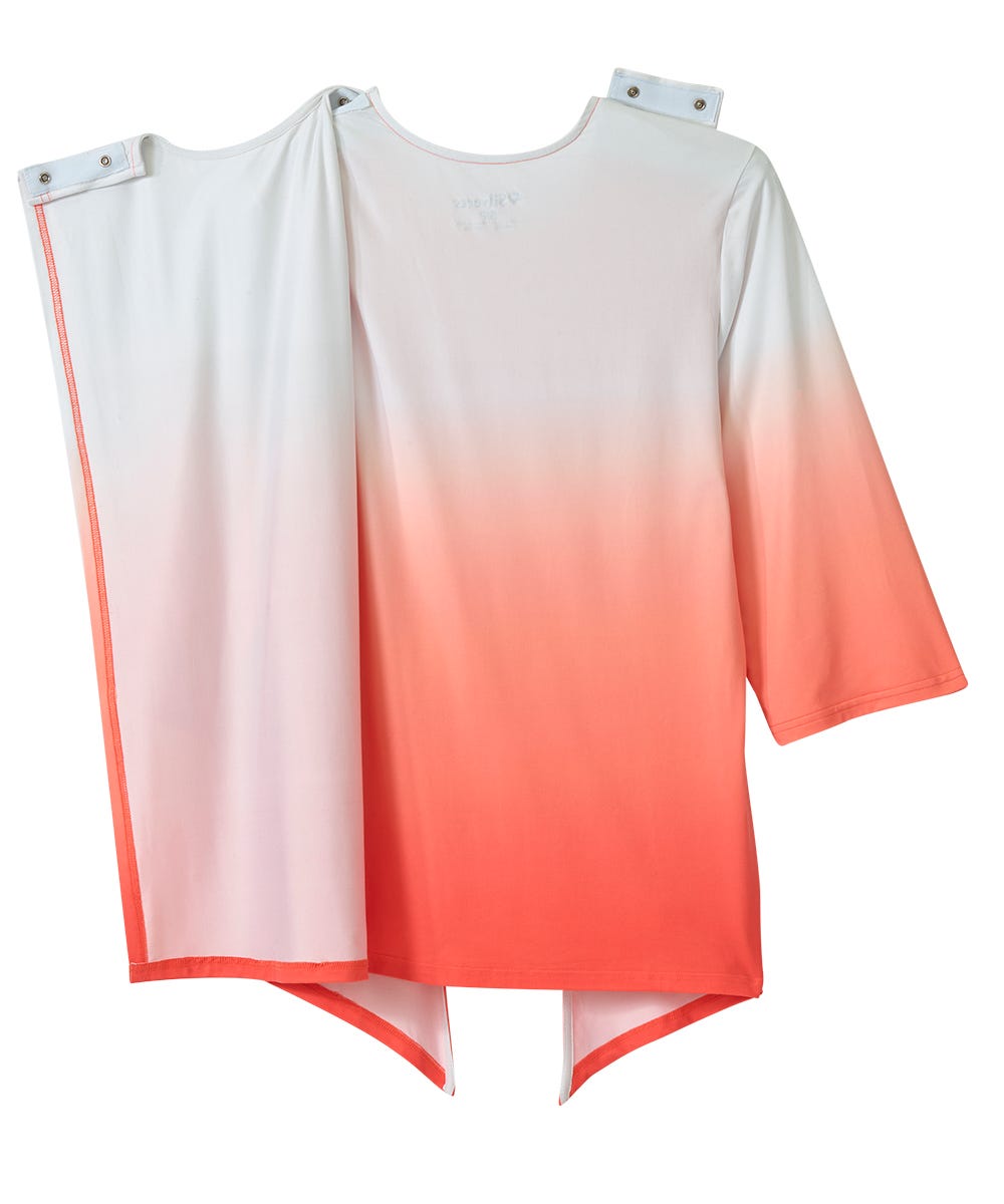 Women's Open Back Ombre Knit Twofer Top