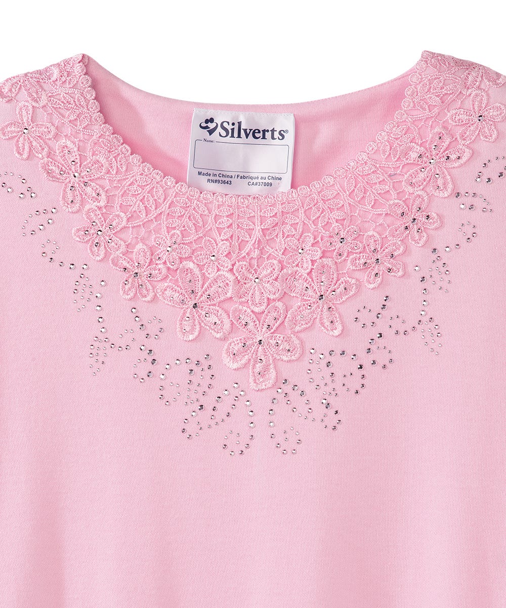 Women's Open Back Embellished Top
