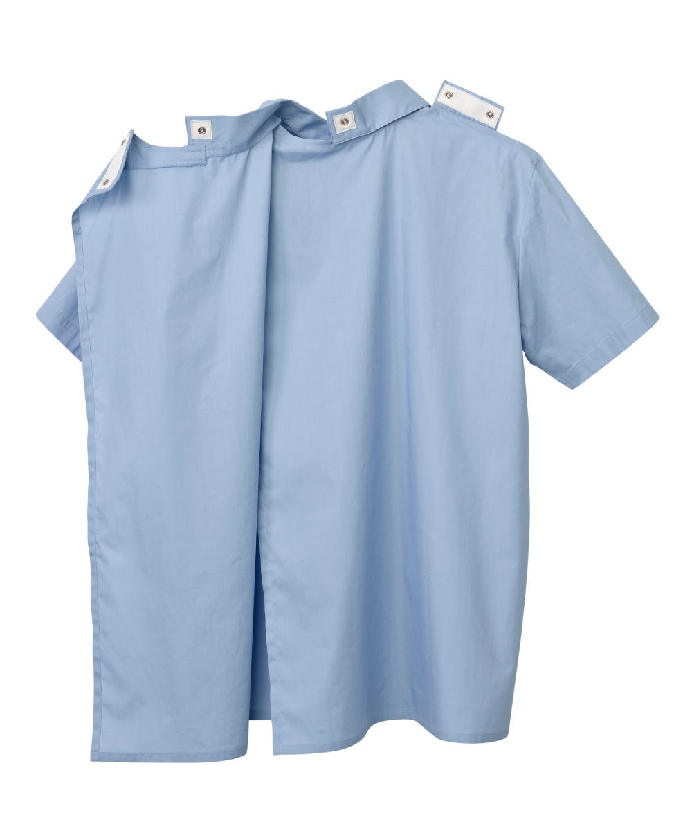 Men's Adaptive Open Back Short Sleeve Dress Shirt - Clearance