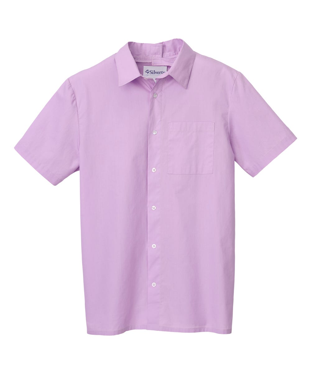 Men's Adaptive Open Back Short Sleeve Dress Shirt - Clearance