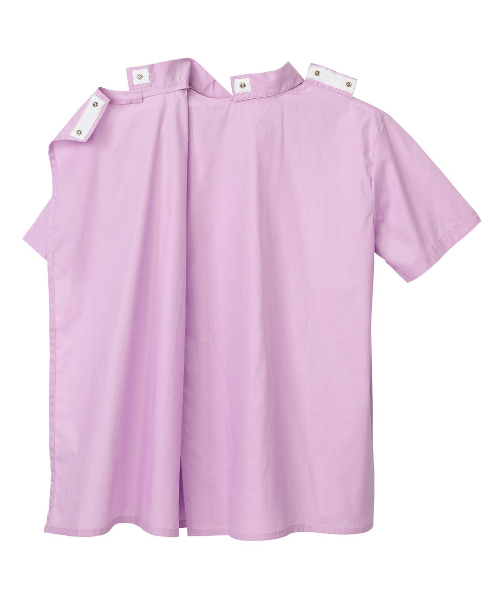 Men's Adaptive Open Back Short Sleeve Dress Shirt - Clearance