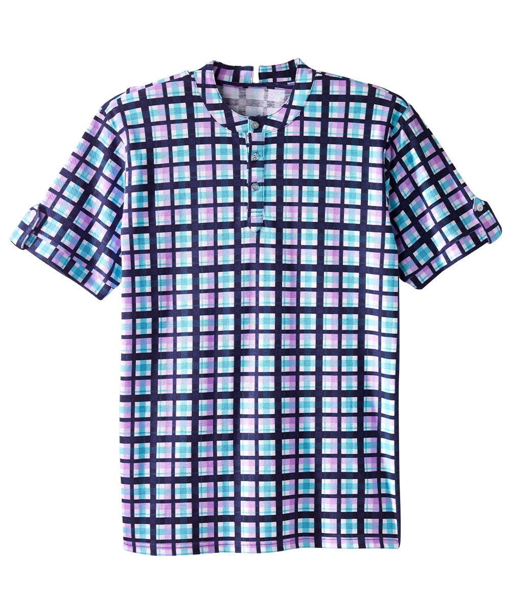 Men's Open Back Henley T-Shirt - Clearance