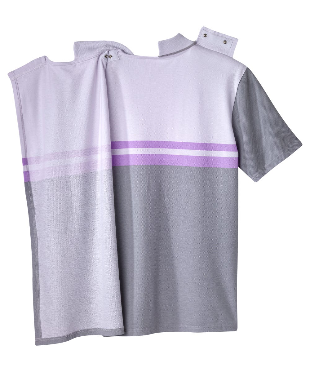 Men's Open Back Polo Shirt with Zip  - Clearance