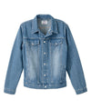 Men's Self Dressing Magnetic Closure Jean Jacket