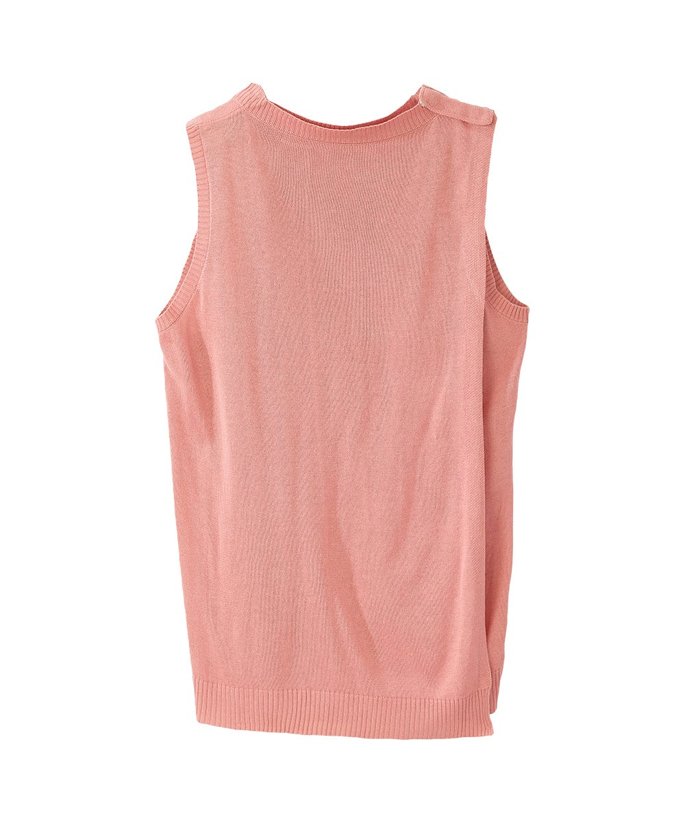 Women's Open Back Embroidered Sweater Vest