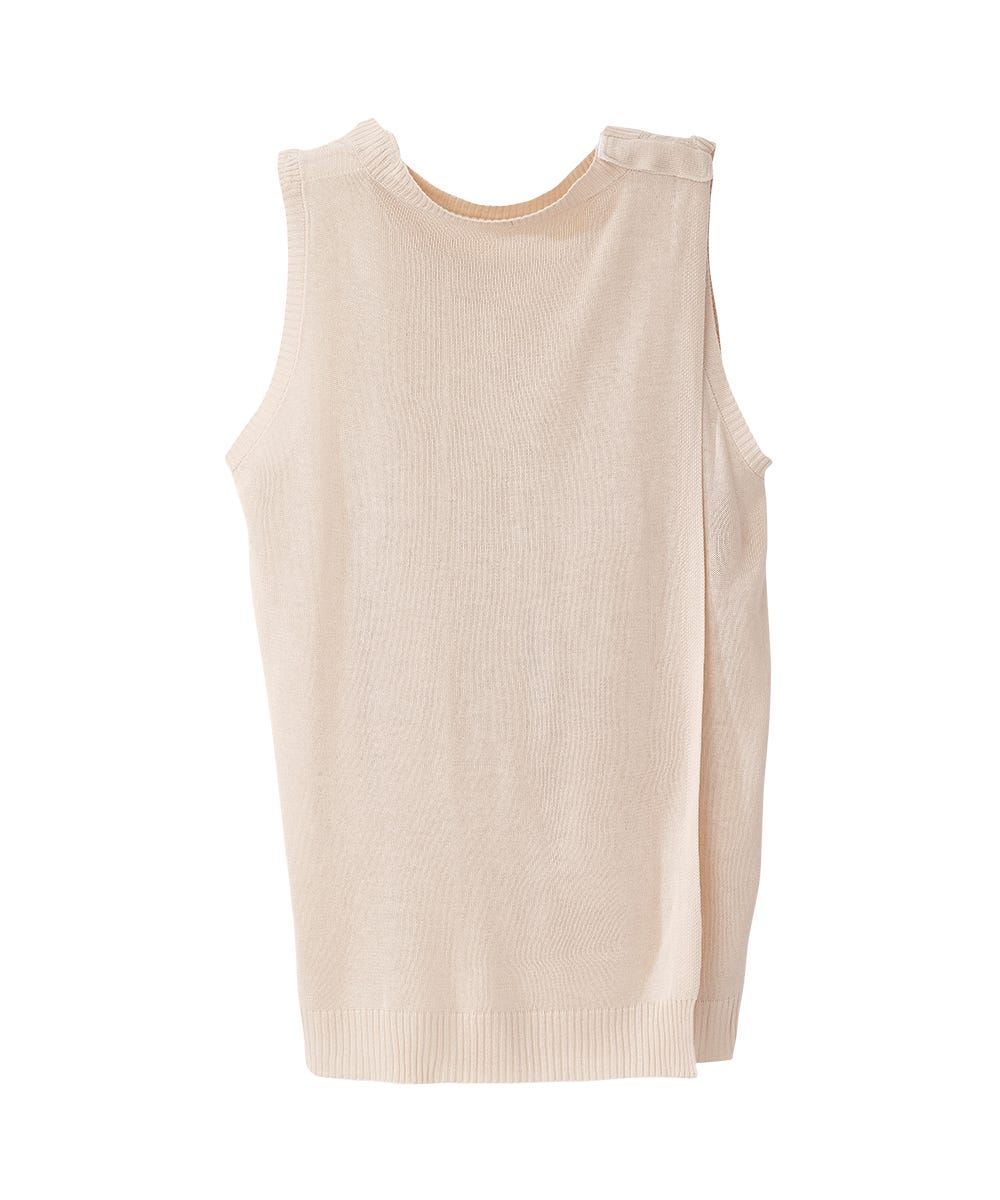 Women's Open Back Embroidered Sweater Vest