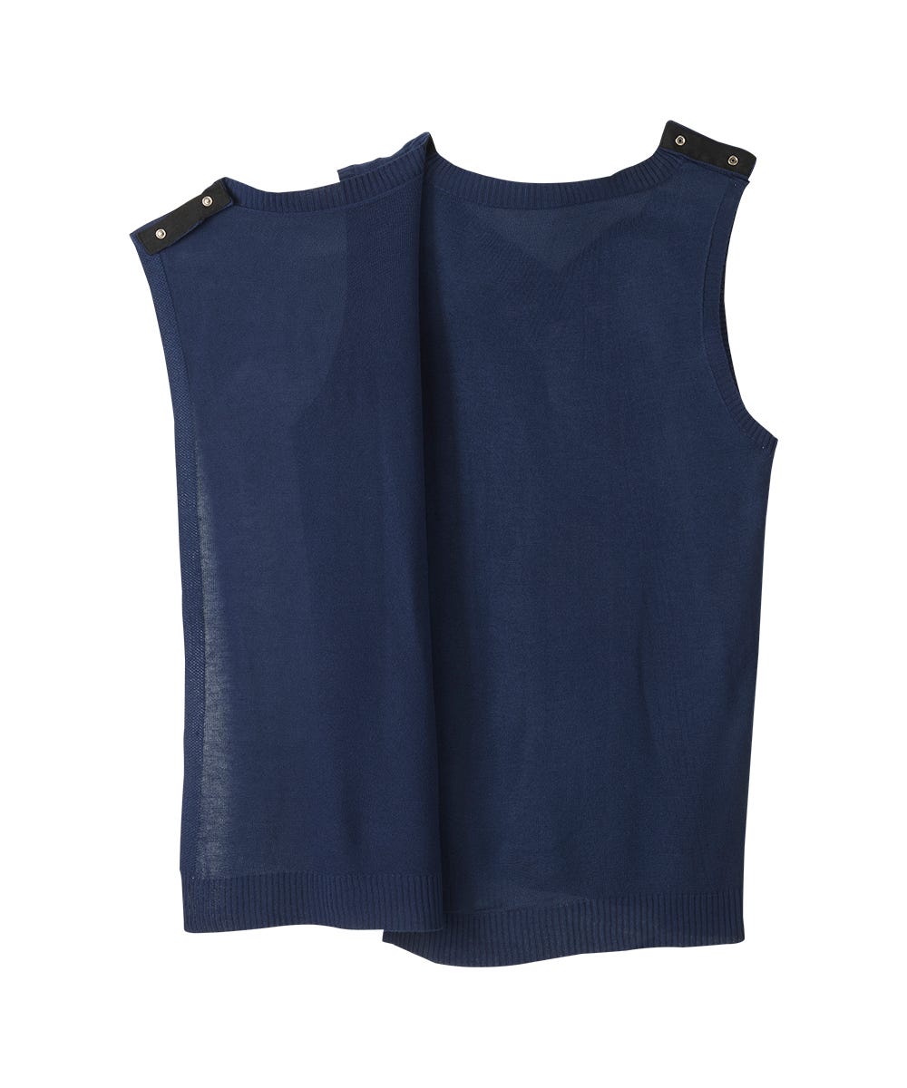 Women's Open Back Embroidered Sweater Vest