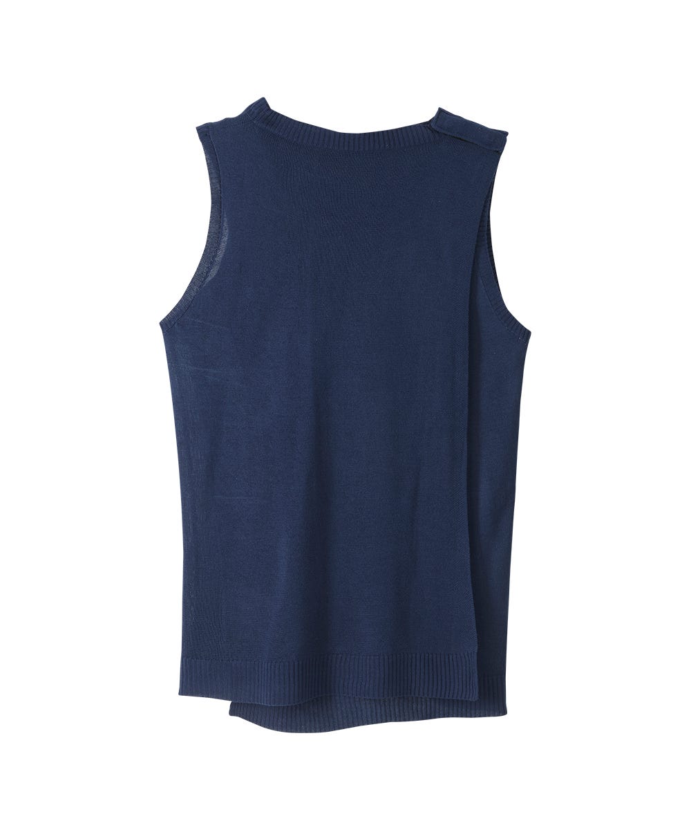 Women's Open Back Embroidered Sweater Vest