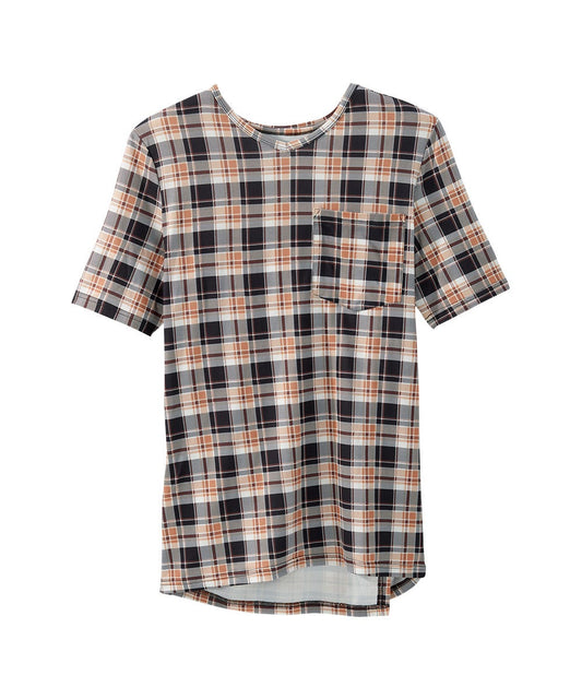 Men's Open Back V-Neck Pocket T-Shirt
