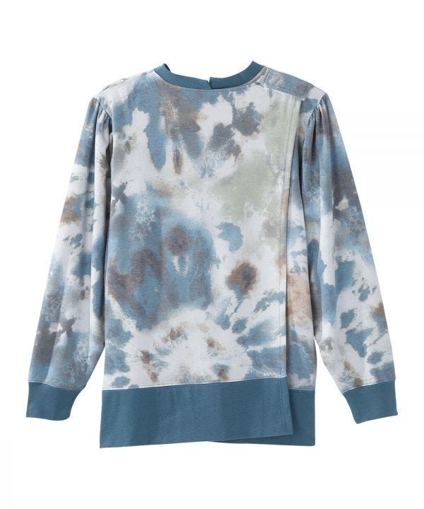 Women's Open Back Long Sleeve Embroidered Sweatshirt