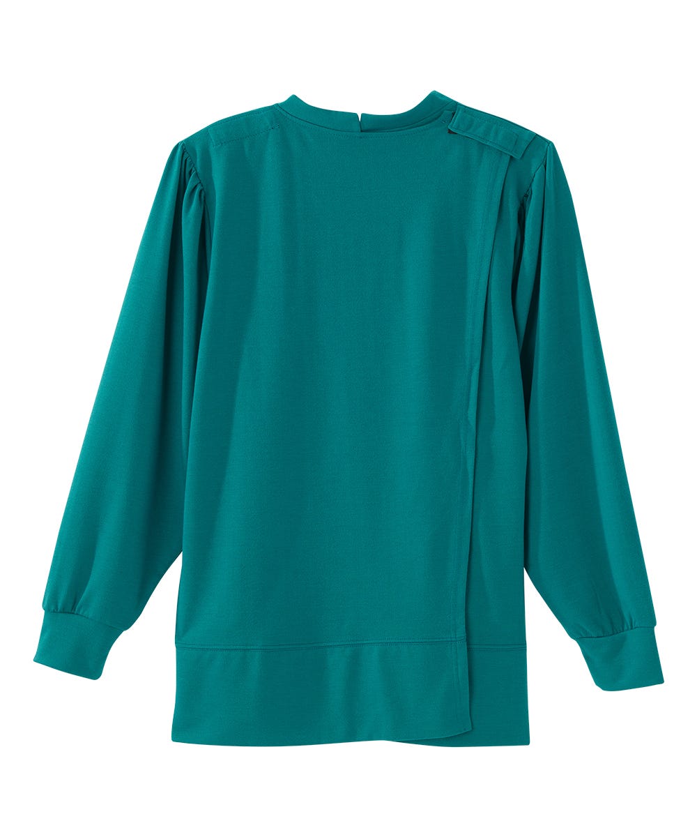 Women's Open Back Long Sleeve Embroidered Sweatshirt