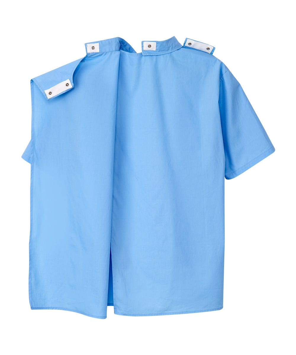 Men's Open Back Classic Short Sleeve Shirt
