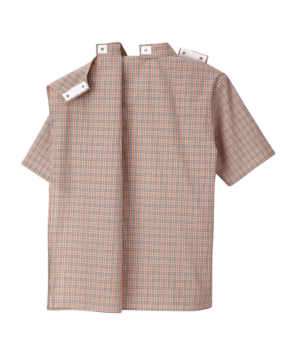 Men's Open Back Classic Short Sleeve Shirt