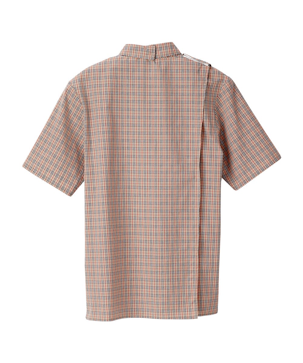 Men's Open Back Classic Short Sleeve Shirt