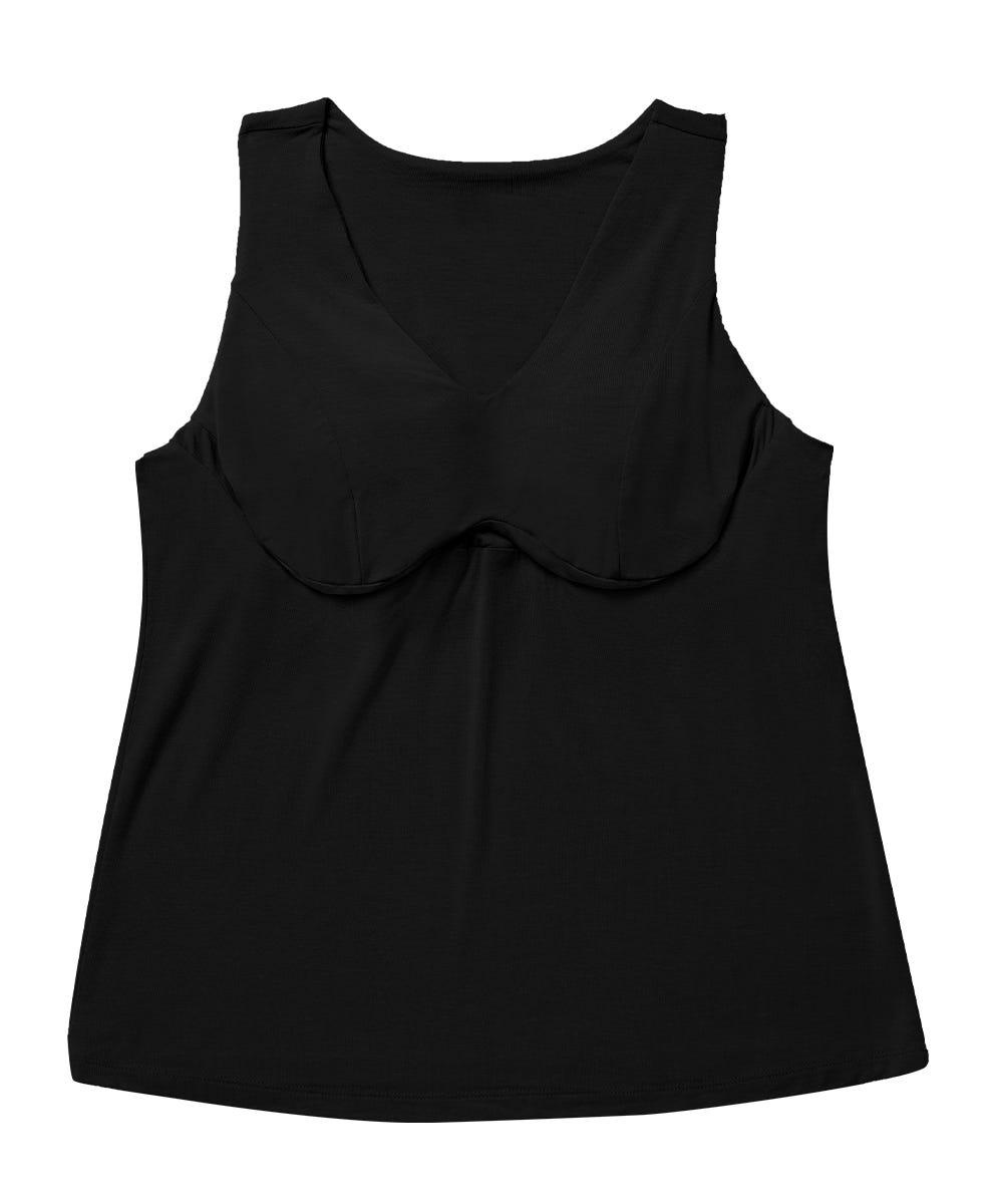 Women's Adaptive Wire-Free Bra Camisole by Breast Nest (Cups DD-HH) - Clearance
