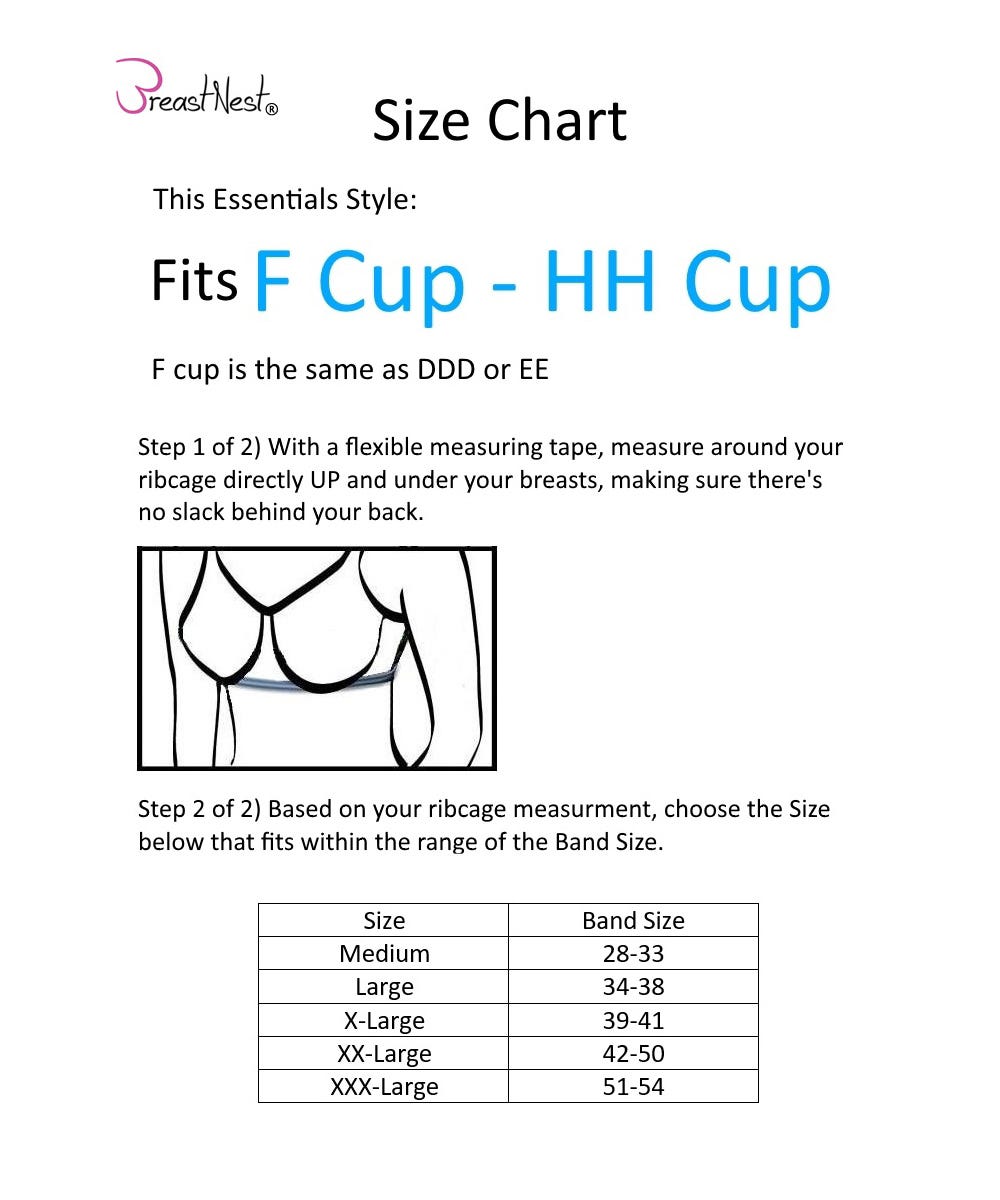 Women's Adaptive Wire-Free Bra Camisole by Breast Nest (Cups DD-HH) - Clearance