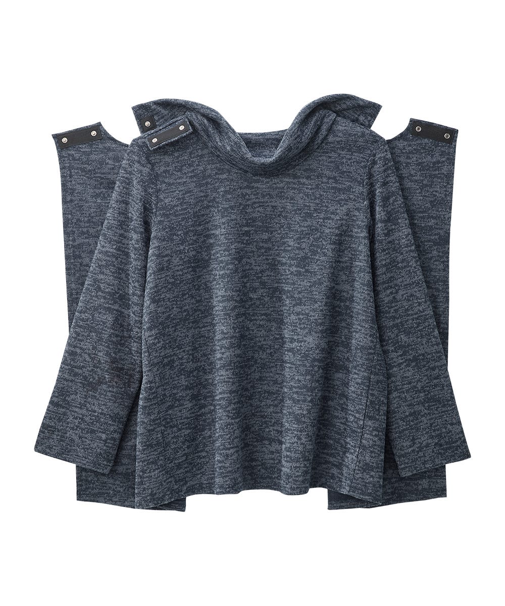 Women's Open Back Cowl Neck Top