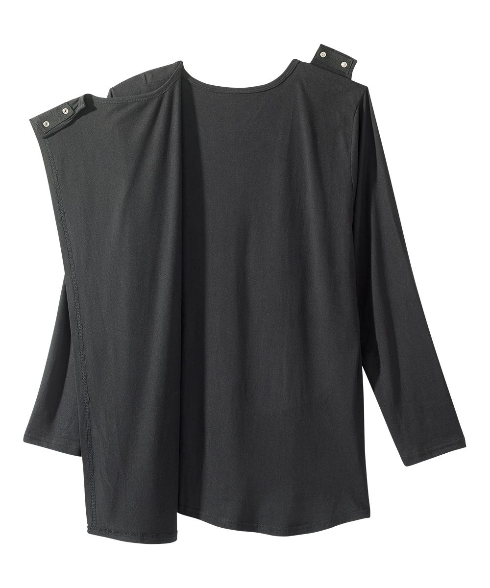 Women's Open Back Embellished Long Sleeve Top