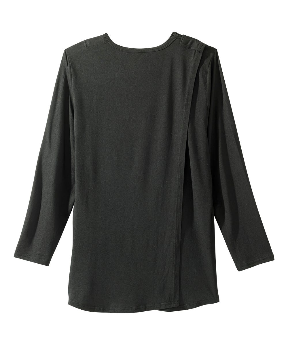 Women's Open Back Embellished Long Sleeve Top