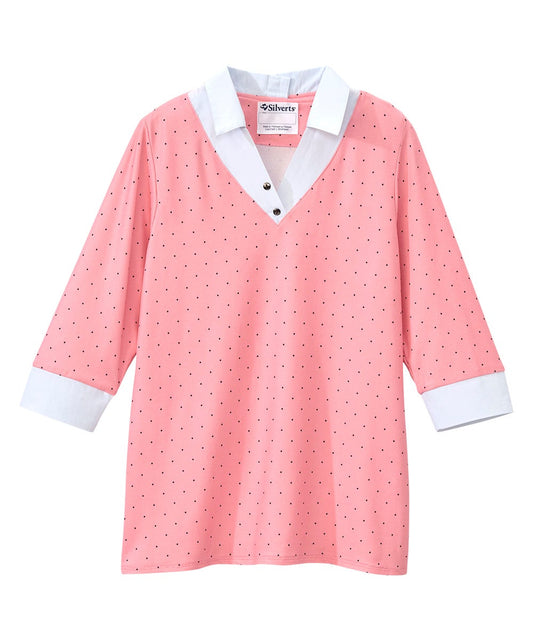 Women's Open Back 3/4 Sleeve Collared Top