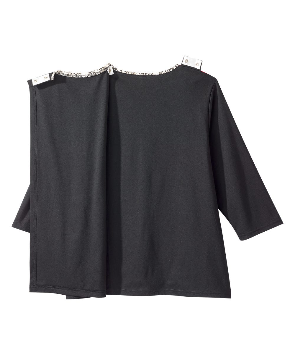 Women's Open Back Patchwork Top